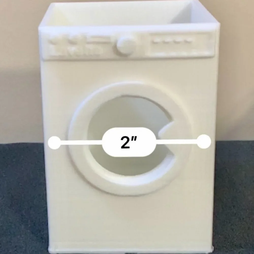 Mini Washer 3D Printing Cup Holder Desk Organizer Washing Machine Detergent Tabs